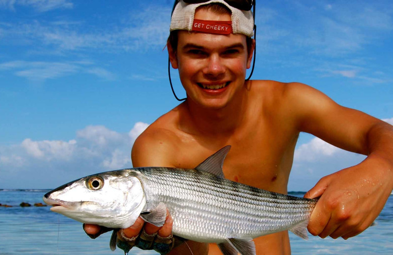 Fishing at Blue Marlin Lodge.