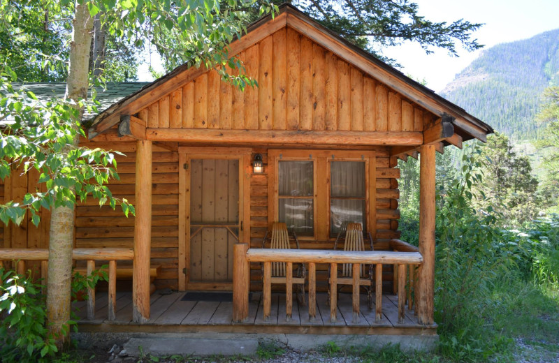 Cabin exterior at Shoshone Lodge & Guest Ranch.