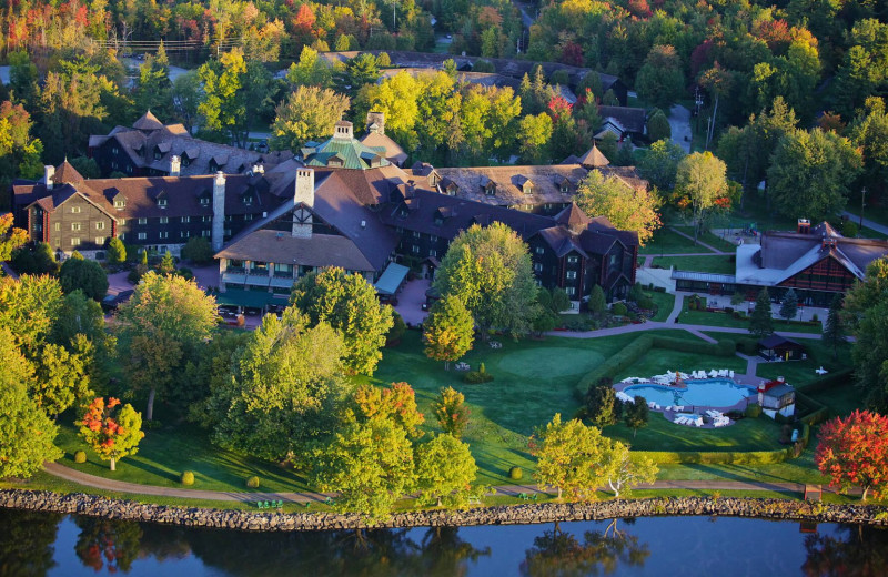 Aerial view of Fairmont Le Chateau Montebello.