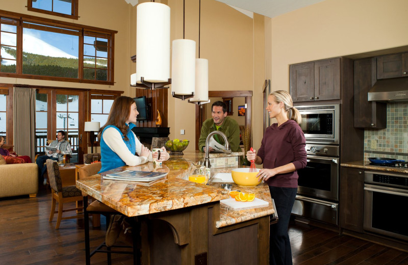 Guest kitchen at One Ski Hill Place.