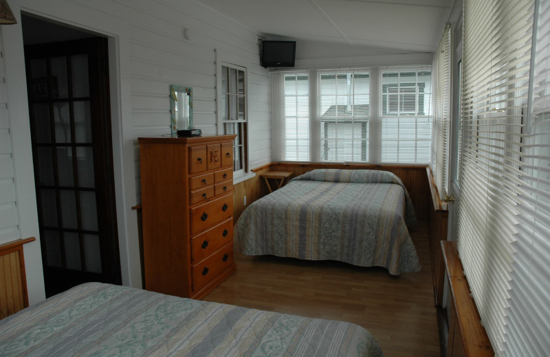 Bedroom at Channel Waterfront Cottages.