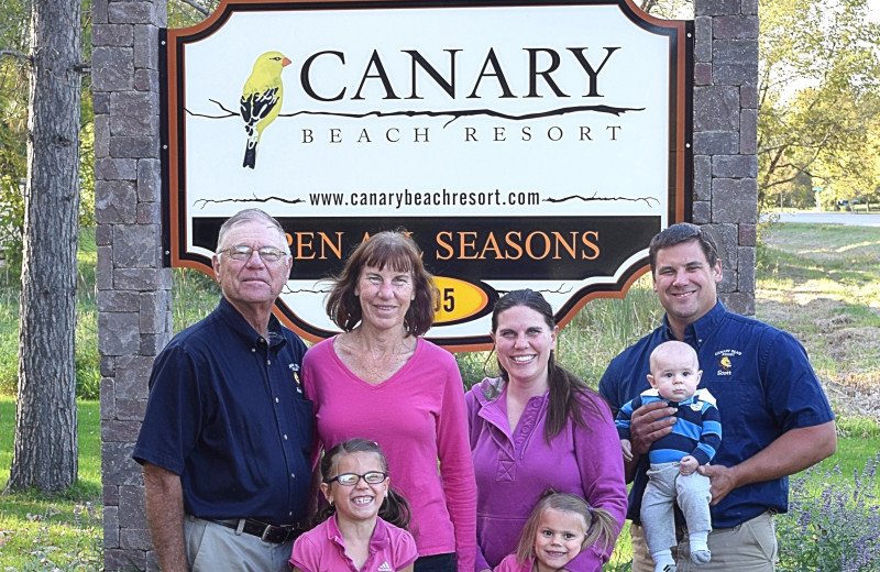 Family at Canary Beach Resort.