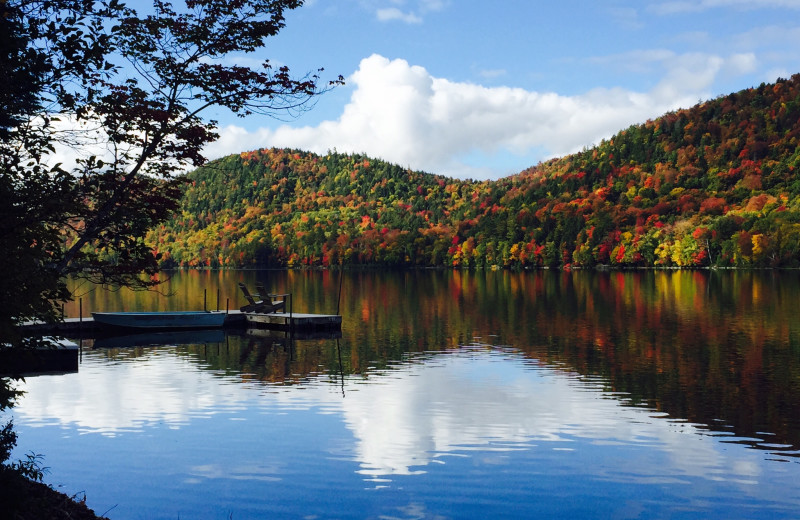 Lake view at Garnet Hill Lodge.