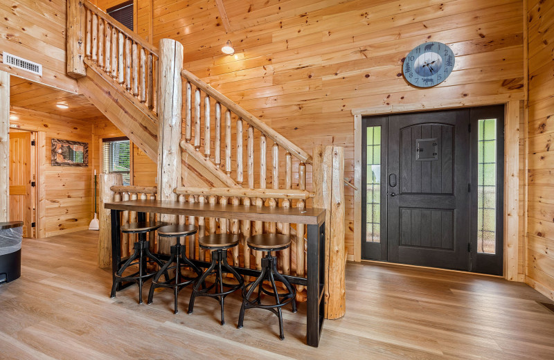 Stairs at American Patriot Getaways - Mountain Top Views.