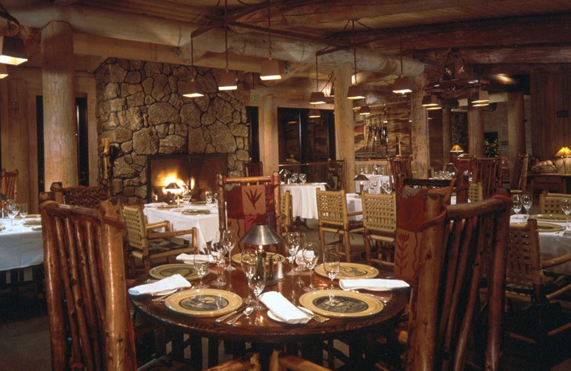 Dining at Sun Mountain Lodge.