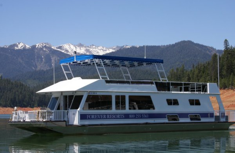 Houseboat exterior at Callville Bay.