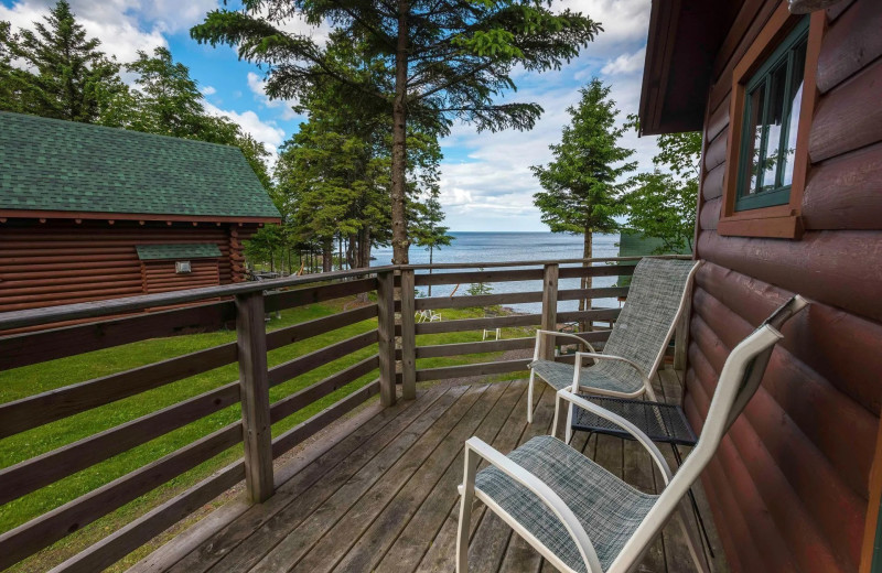 Cabin deck at Stonegate on Superior.