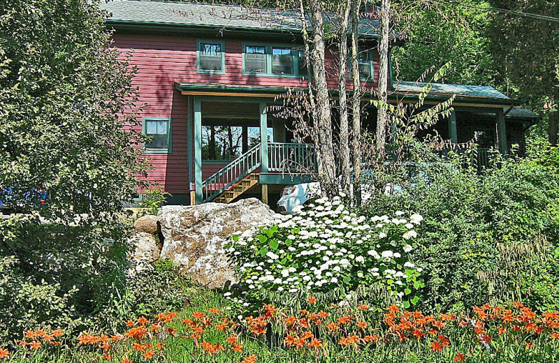 Cottage exterior at Trails End Inn.