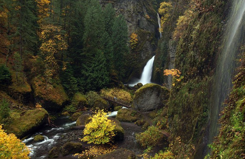 Waterfall near Carson Hot Springs Spa and Golf Resort.