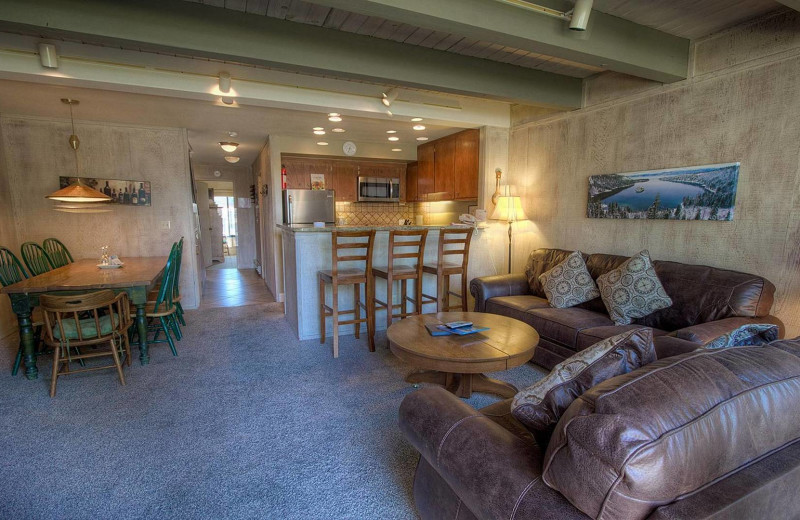 Rental interior at Lake Tahoe Accommodations.