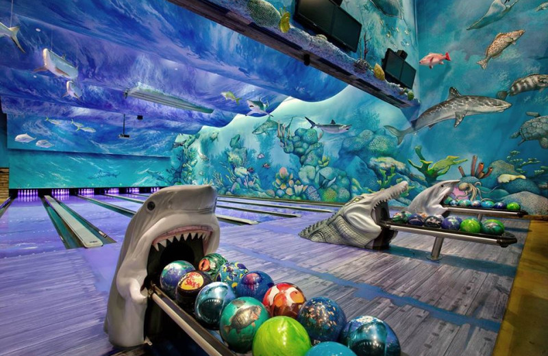 Bowling alley at Big Cypress Lodge.