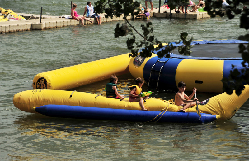 Water activities at Bug-Bee Hive Resort.