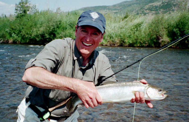 Fishing at Wild Skies Cabin Rentals.