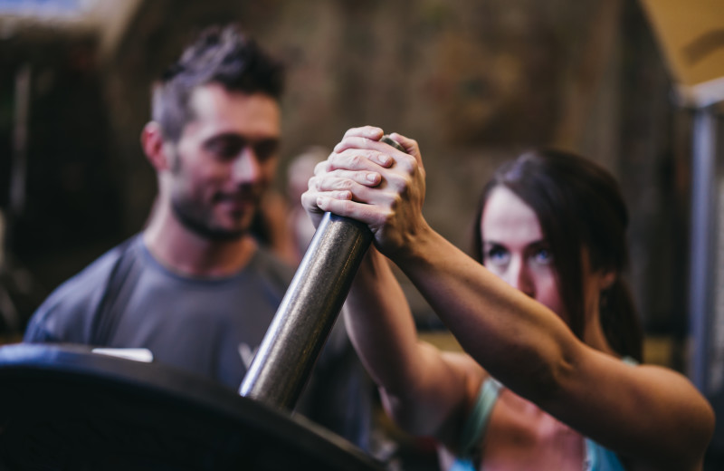 Fitness training at Vail Mountain Lodge & Spa.