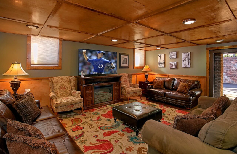 Rental living room at Elk Springs Resort.