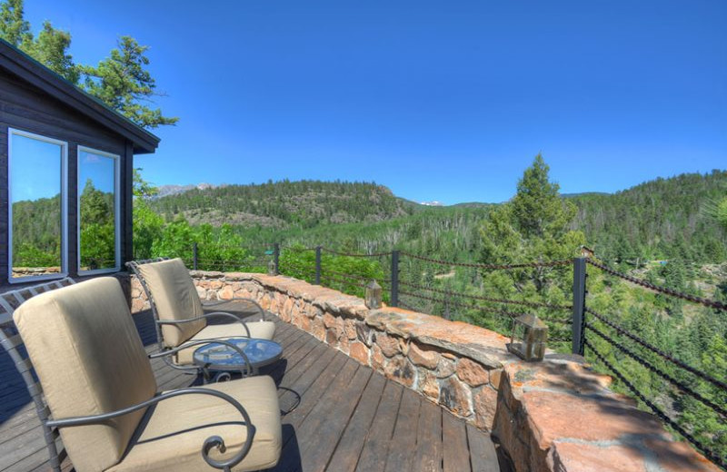 Rental deck at Hill Country Lake House.
