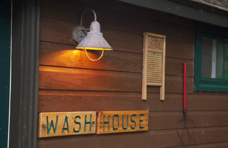 Wash house at Pitlik's Sand Beach Resort.