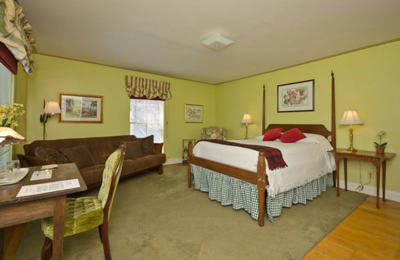 Guest room at The Pack House Inn.