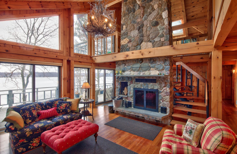 Rental living room at Finger Lakes Premiere Properties.