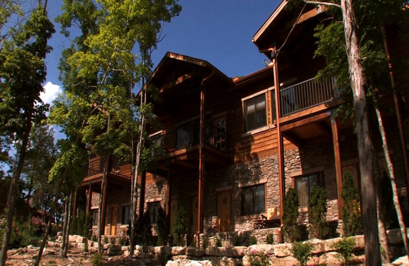 Accommodation buildings at Stonewater Cove Resort.