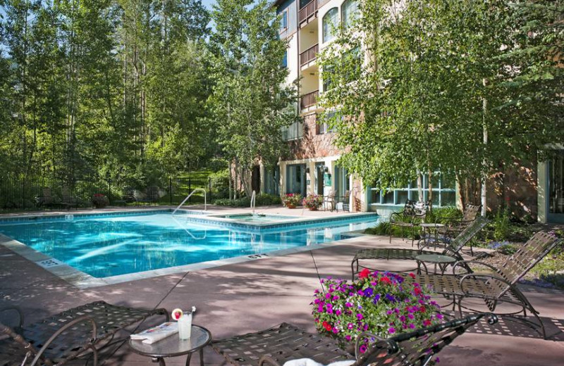 Outdoor pool at East West Resorts Beaver Creek.