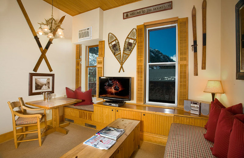 Rental living room at Frias Properties of Aspen - Independence Square.
