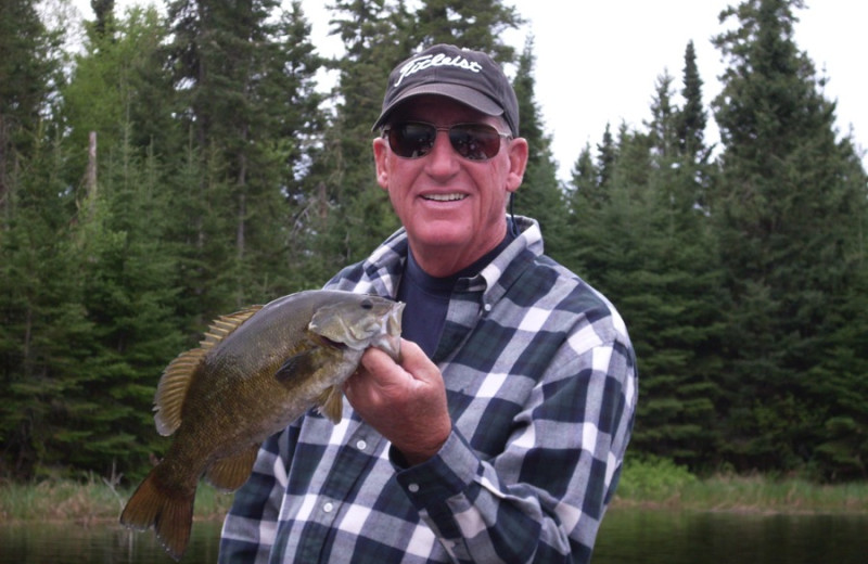 Fishing at Rough Rock Lodge.