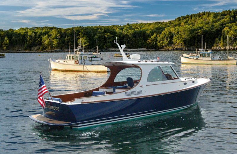 Boating at Boothbay Harbor Oceanside Golf Resort.