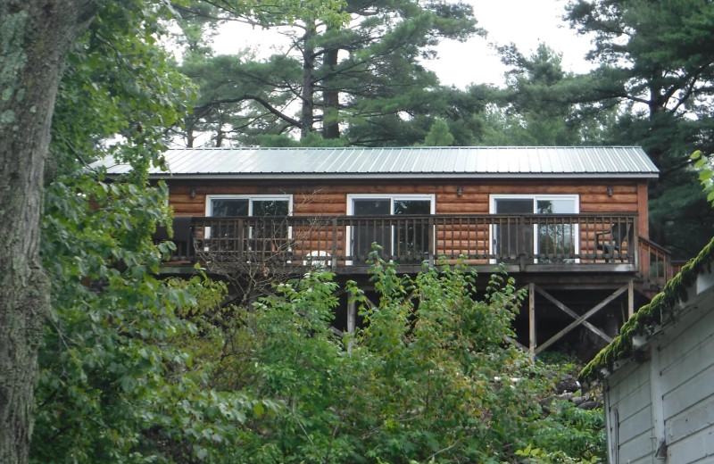 Cottage exterior at Riverbay Adventure Inn.