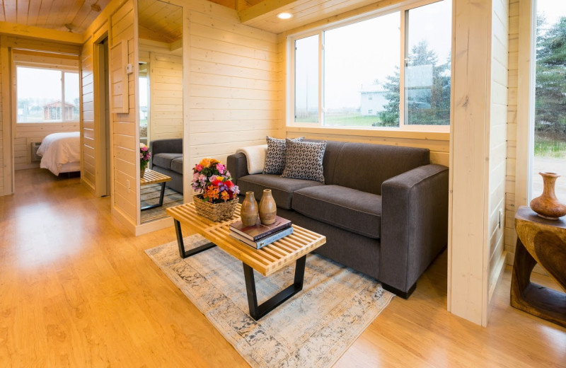 Cabin interior at Top O' The Morn Resort.