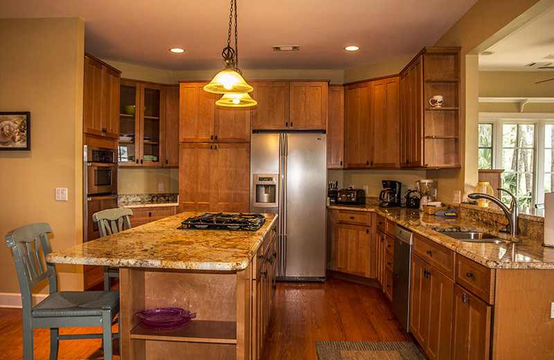 Rental kitchen at Fripp Island Golf & Beach Resort.