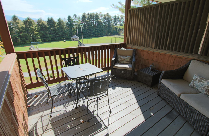 Deck view at Mountainside at Stowe.