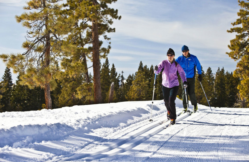 Skiing at Attitash Mountain Village Resort.