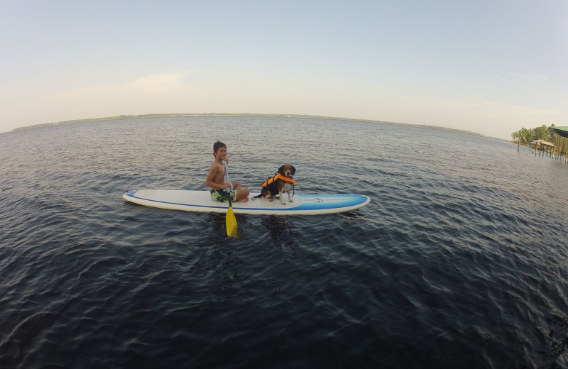 Kayaking at Sunset Properties.
