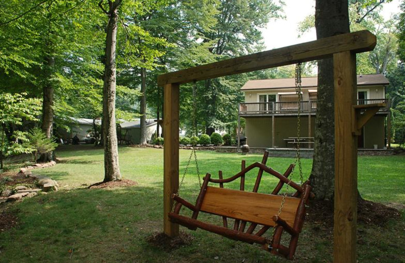 Cottage exterior at Greenbrier River Retreat.