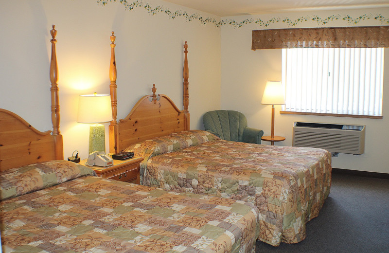 Guest room at Rowleys Bay Resort.