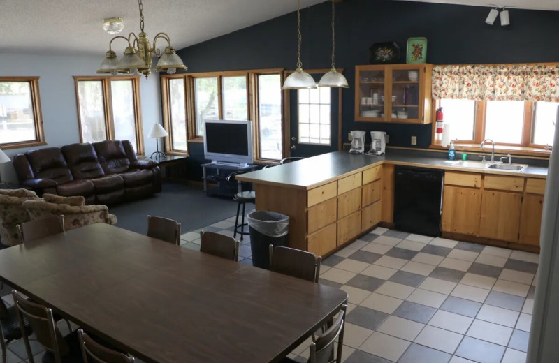 Cabin interior at Twin Lakes Lodge 