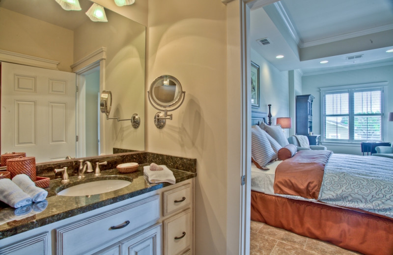 Guest bathroom at Sea Gate Inn.