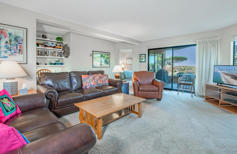 Rental living room at Pajaro Dunes Resort.