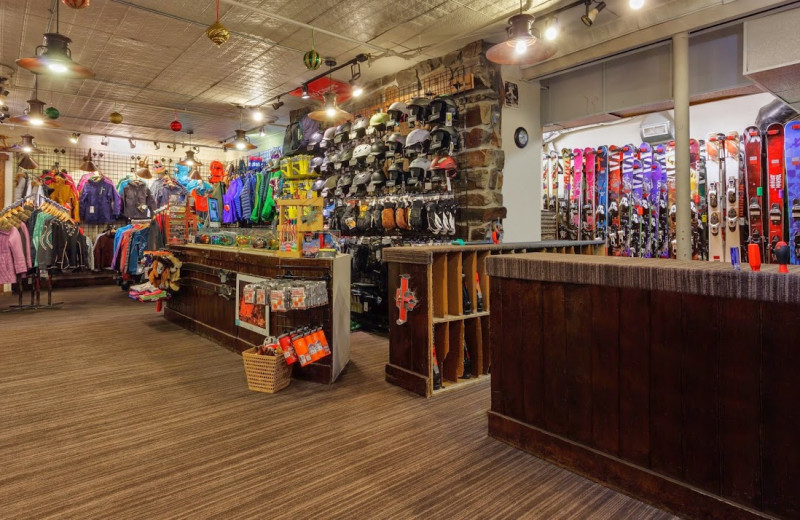 Ski shop at Alta's Rustler Lodge.