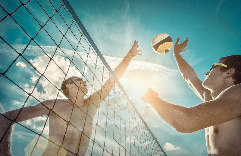 Beach volleyball at Boca Ciega Resort.