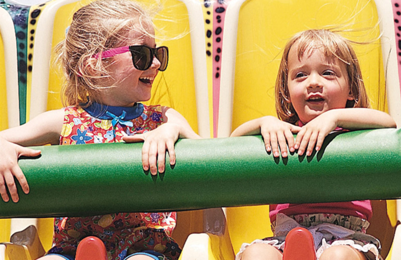 Kids rides at Cedar Point Resort.