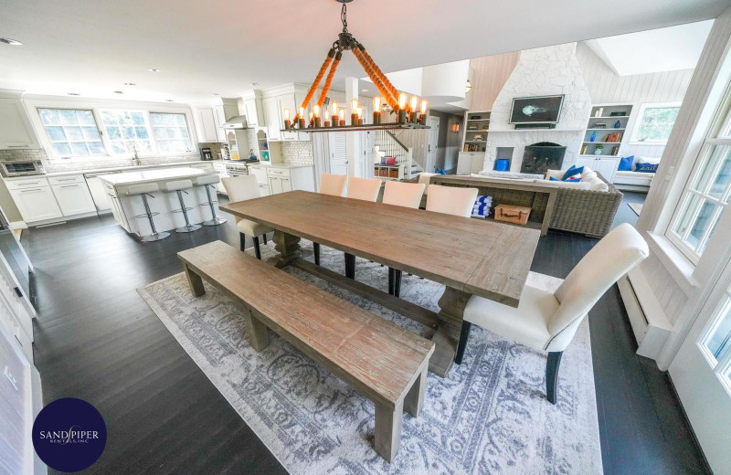 Rental kitchen at Sandpiper Rentals.