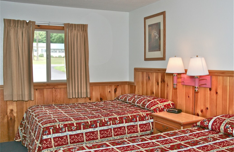 Guest room at Stone Fence Resort.