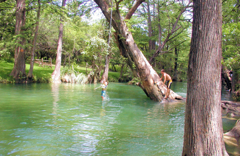 Blue Hole near Hotel Flora & Fauna.