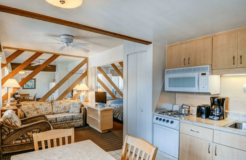 Guest room at Sand Castle Beach Club.