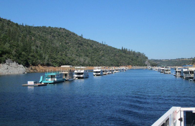 The marina at Lake Oroville.