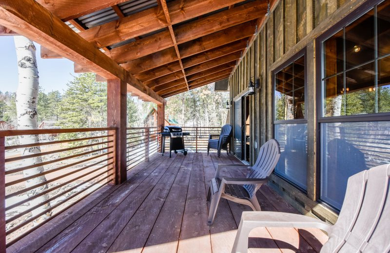 Rental deck at Deadwood Connections.