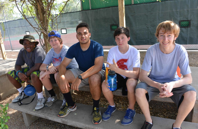 Boys group at Camp Balcones Spring.