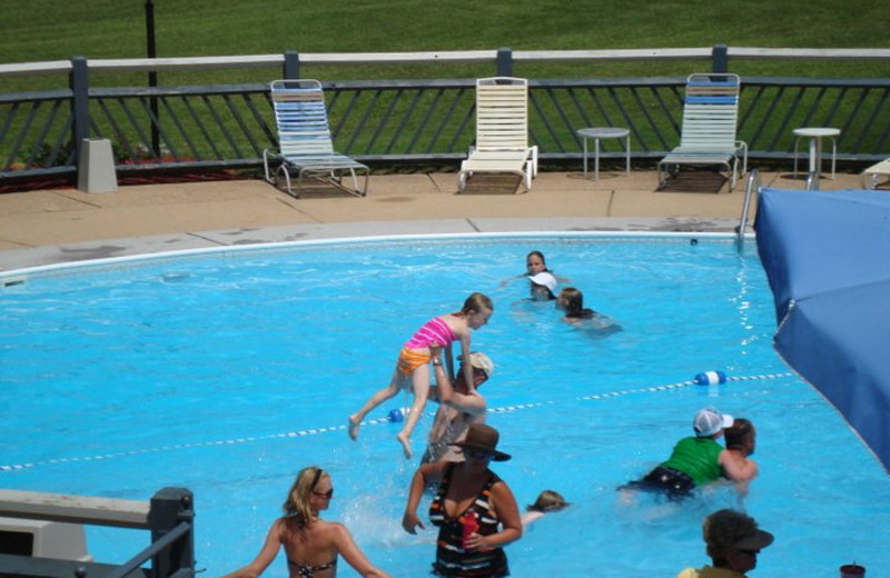 Playing In Pool at Dogwood Hills Golf Resort